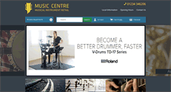 Desktop Screenshot of musiccentre.co.uk